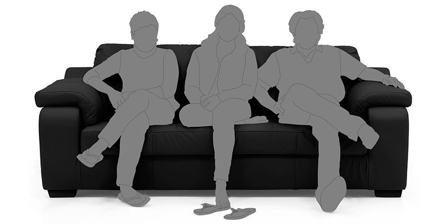Tribunal Leather Sofa (Licorice)